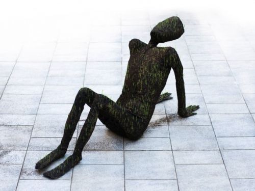 Выставка растущих травяных скульптур